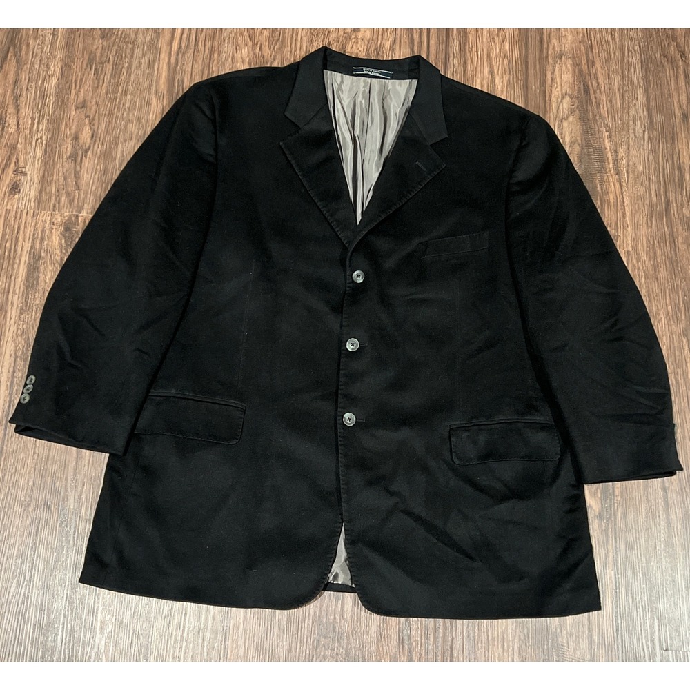 Arnold Brant Fabric by Loro Piana Italy 100% Cashmere Black Blazer (read)